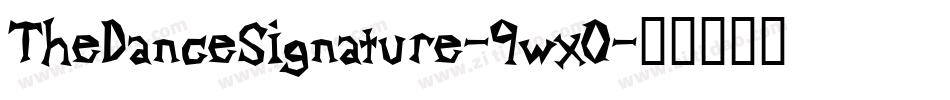 TheDanceSignature-9wx0字体转换