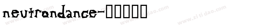 neutrondance字体转换