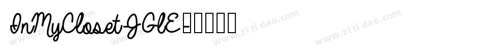 InMyCloset-JGlE字体转换
