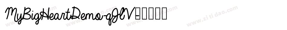MyBigHeartDemo-qJlV字体转换