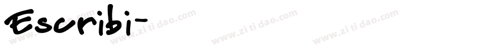 Escribi字体转换