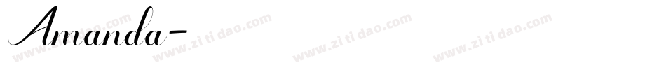 Amanda字体转换