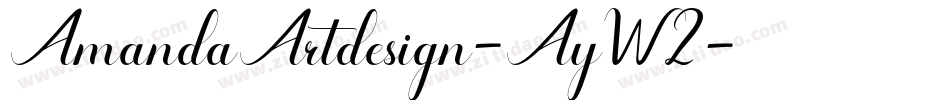 AmandaArtdesign-AyW2字体转换