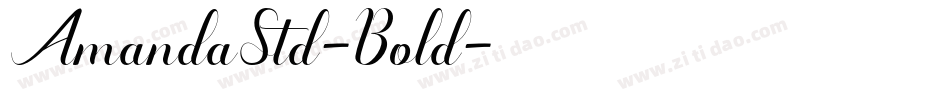 AmandaStd-Bold字体转换