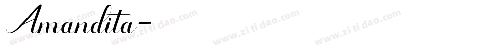 Amandita字体转换