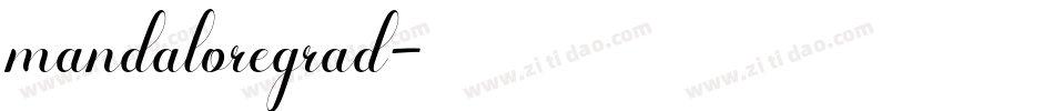 mandaloregrad字体转换