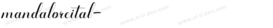 mandaloreital字体转换