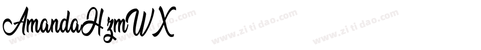AmandaH-zmWX字体转换
