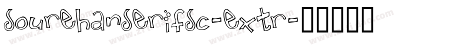 sourehanserifsc-extr字体转换