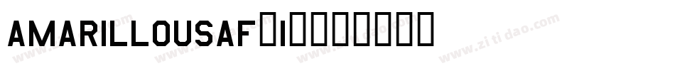 AmarilloUSAF(1)字体转换
