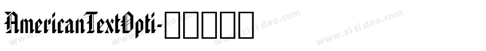 AmericanTextOpti字体转换