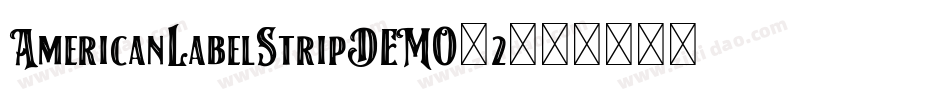 AmericanLabelStripDEMO-2字体转换