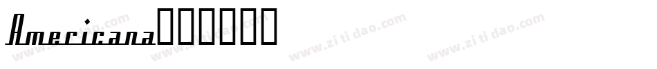 Americana字体转换