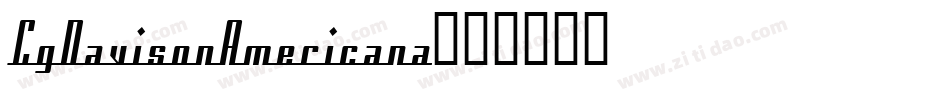 CgDavisonAmericana字体转换