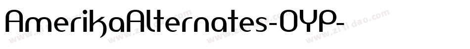 AmerikaAlternates-OYP字体转换