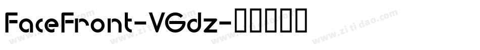 FaceFront-VGdz字体转换