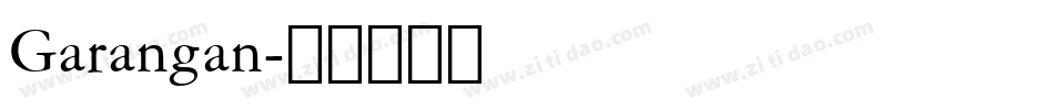 Garangan字体转换
