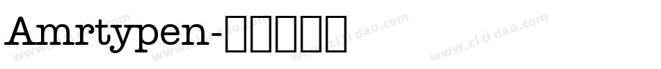 Amrtypen字体转换