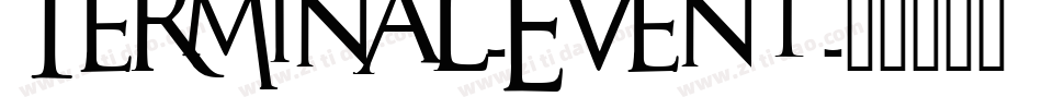 Terminal-Event字体转换