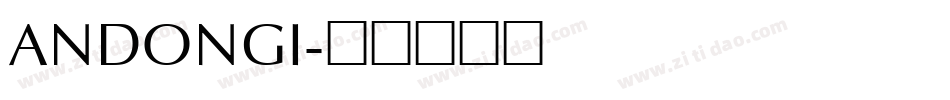 ANDONGI字体转换