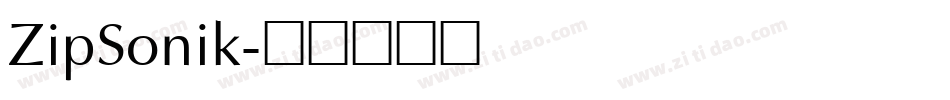 ZipSonik字体转换