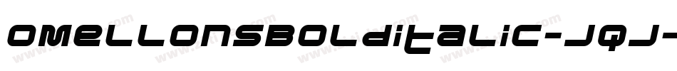OmellonsBolditalic-Jqj字体转换