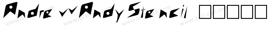 AndrewAndyStencil字体转换