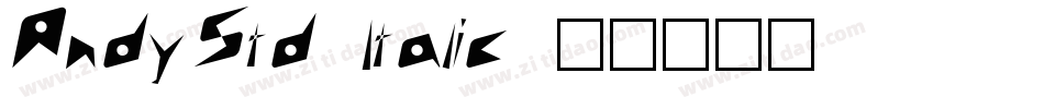 AndyStd-Italic字体转换