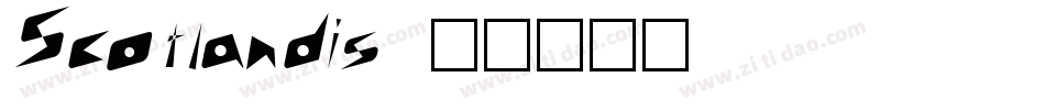 Scotlandis字体转换