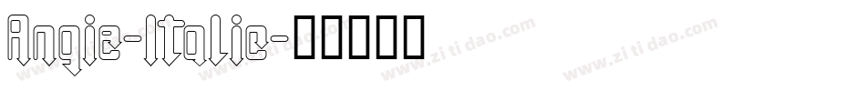 Angie-Italic字体转换