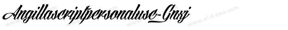 Angillascriptpersonaluse-1Gnxj字体转换