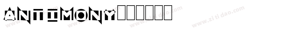 antimony字体转换