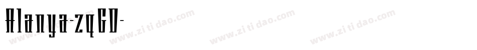 Alanya-zqGD字体转换