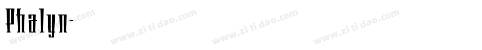 Phalyn字体转换