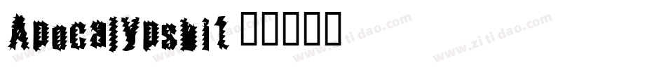 Apocalypshit字体转换