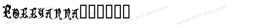 Pollyanna字体转换