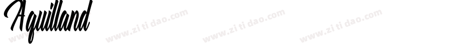 Aquilland字体转换