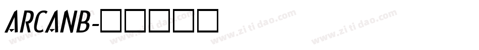 ARCANB字体转换