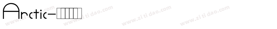 Arctic字体转换