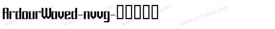 ArdourWaved-nvvg字体转换