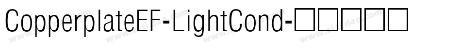 CopperplateEF-LightCond字体转换