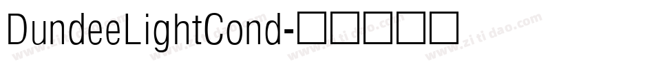 DundeeLightCond字体转换