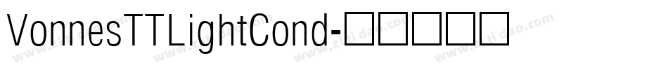 VonnesTTLightCond字体转换