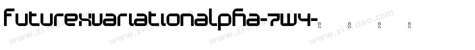 FuturexVariationAlpha-7w4字体转换