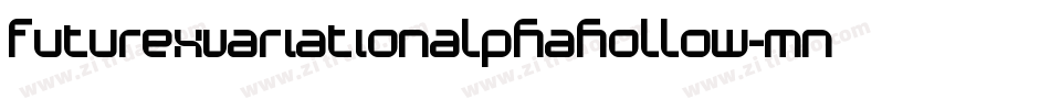 FuturexVariationAlphaHollow-mn5字体转换