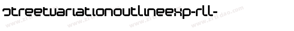 StreetVariationOutlineExp-rlL字体转换