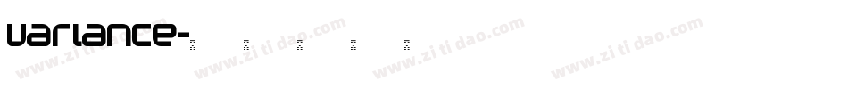 variance字体转换