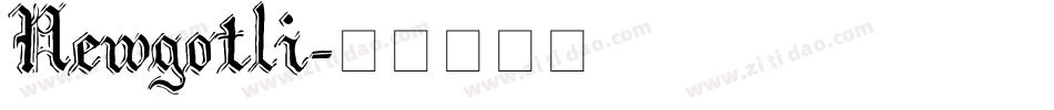 Newgotli字体转换