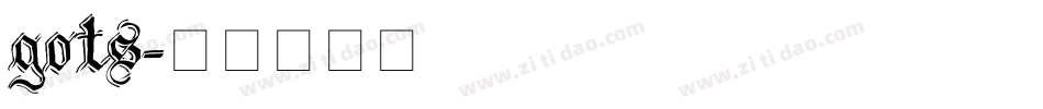 gots字体转换