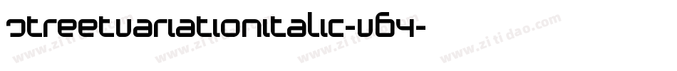 StreetVariationItalic-vB4字体转换
